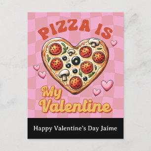 Groovy Kaas Pizza Mijn Valentijnsdag Valentijnskaa Briefkaart