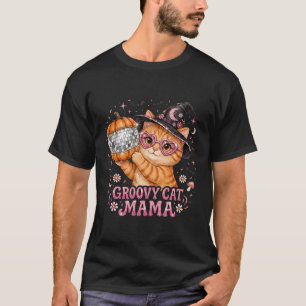 Groovy Kat Mama Disco Pompoen T-shirt