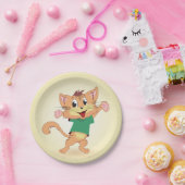 Groovy Kat Papieren Bordje (Feest)