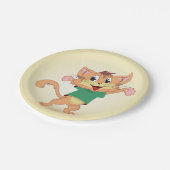 Groovy Kat Papieren Bordje (Gekanteld)