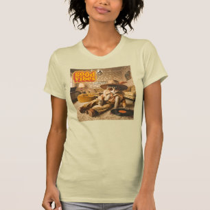 Groovy Kat Retro 1970s T-shirt