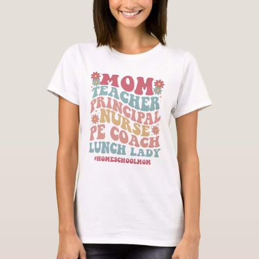 Groovy Keep Homeschool Raar Shirt, CC mam T-shirt (Voorkant)