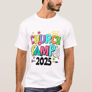 Groovy kerk kamp 2025 bijpassende christelijke kam t-shirt