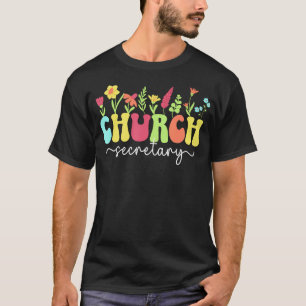 Groovy Kerk Secretaresse Waardering Kerk T-shirt