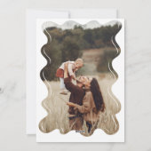 Groovy kerst 70s kerstfoto kaart (Achterkant)