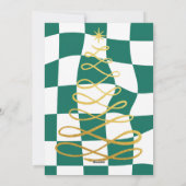 Groovy kerst feestdagenkaart (Achterkant)
