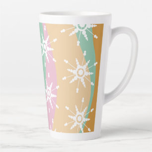 Groovy Kerst Sneeuwvlok Draai Marmer Latte Mok