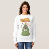 Groovy kerstboom - Holly Jolly Vibes Trui (Voorkant volledig)