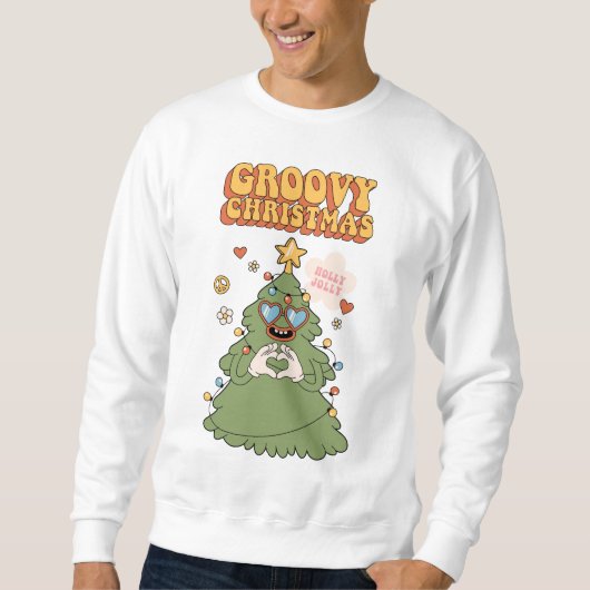 Groovy kerstboom - Holly Jolly Vibes Trui (Voorkant)