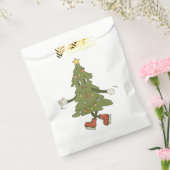  groovy kerstboom jaren 1960 bedankzakje (Gezegeld)