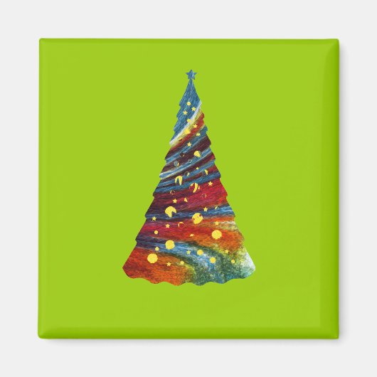 Groovy kerstboom magneet (Voorkant)