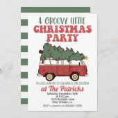 Groovy Kerstfeest Kaart (Voorkant / Achterkant)