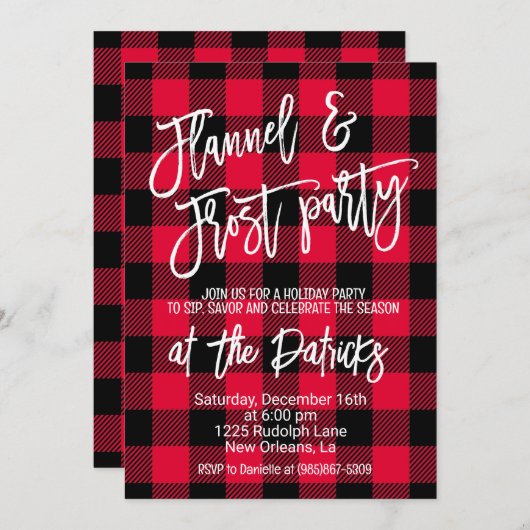 Groovy Kerstfeest Kaart (Voorkant / Achterkant)