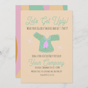 Groovy kerstfeest Oegrische Sweater Event Kaart