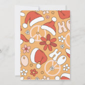 Groovy Kerstfeest uitnodiging | Winter (Achterkant)