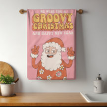 Groovy kerstkerkersen kerstkersen Santa Funny Retr