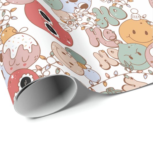 Groovy kerstlampjes 12 dagen kerstcadeaus cadeaupapier (Rol Hoek)