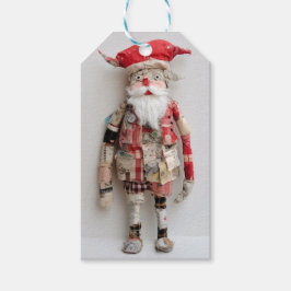Groovy Kerstman Pop Fiber Art Naaien Quilten Ambac Cadeaulabel