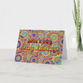 Groovy Kerstmis Feestdagen Kaart (Voorkant)