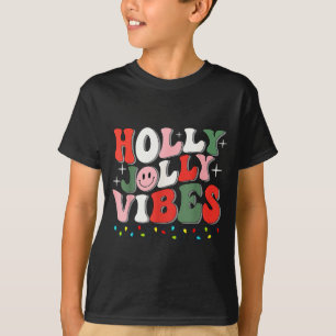 Groovy Kerstmis Kerst Lichtjes San T-shirt