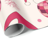 Groovy Kerstmis Santa Disco Balls Patroon Cadeaupapier (Rol Hoek)