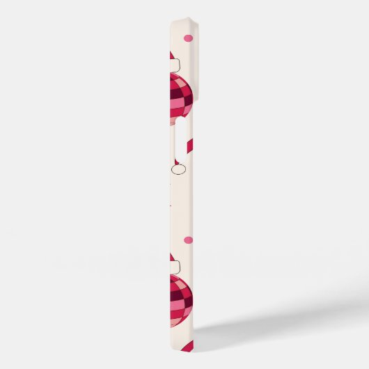 Groovy Kerstmis Santa Disco Balls Patroon Case-Mate iPhone Case (Achterkant / Rechts)