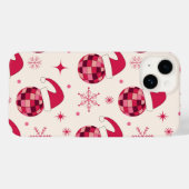 Groovy Kerstmis Santa Disco Balls Patroon Case-Mate iPhone Case (Achterkant (horizontaal))