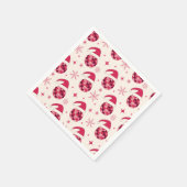 Groovy Kerstmis Santa Disco Balls Patroon Servet (Hoek)