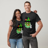 Groovy Kerstmis Snowman Face Team Santa Elf Squad T-shirt (Unisex)