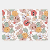 Groovy kerstpapier inpakpapier vel (Voorkant 3)