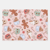 Groovy kerstpapier inpakpapier vel (Voorkant)