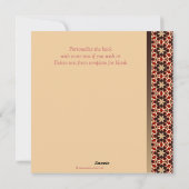 Groovy Kerstroodbruine feestdag fotokaart Feestdagenkaart (Achterkant)