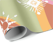 Groovy kerstsnowflakes cadeaupapier (Rol Hoek)