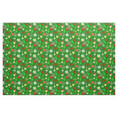 Groovy Kerstvredesteken Happy Face Stof (Fat Quarter)