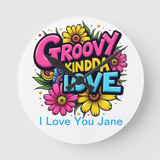 Groovy Kinda Love Ronde Klok (Voorkant)
