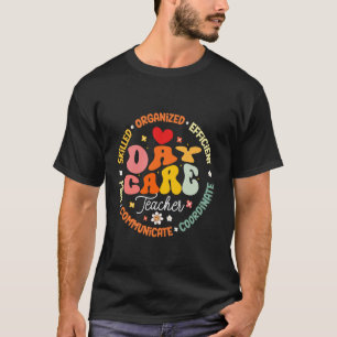 Groovy kinderdagverblijf leraar kinderopvang nasch t-shirt