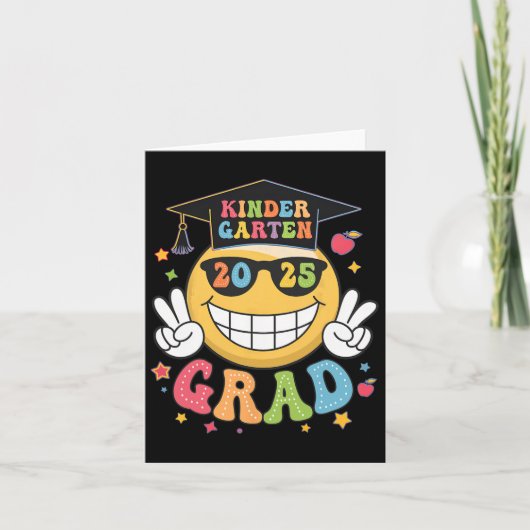 Groovy Kindergarten Afstuderen Happy Afstuderen Cl Kaart (Voorkant)