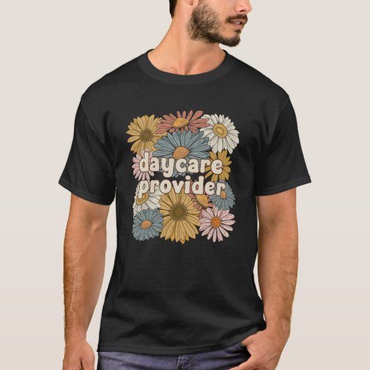 Groovy Kinderopvang Provider Bloemen Kinderopvang T-shirt (Voorkant)