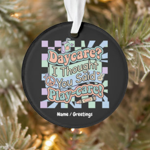 Groovy Kinderopvang Speelzorg Grappig Terug naar S Ornament