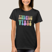Groovy KINDNESS VIBES Choose Retro Be Kind Ninja A T-shirt (Voorkant)