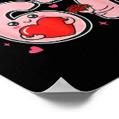 Groovy Kiss Me I'm 6 7 Heart Valentine Day 67 Meme Poster (Hoek)