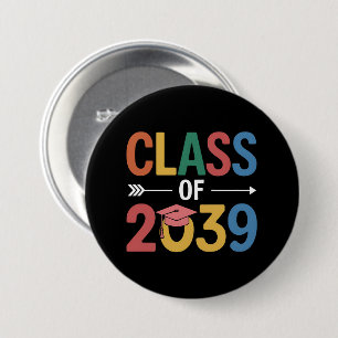 Groovy Klas Van 2039 Afstuderen Senior 2039 Ronde Button 7,6 Cm