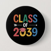 Groovy Klas Van 2039 Afstuderen Senior 2039 Ronde Button 7,6 Cm (Voorkant)