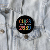 Groovy Klas Van 2039 Afstuderen Senior 2039 Ronde Button 7,6 Cm (In situ)