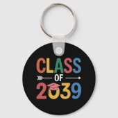 Groovy Klas Van 2039 Afstuderen Senior 2039 Sleutelhanger (Voorkant)