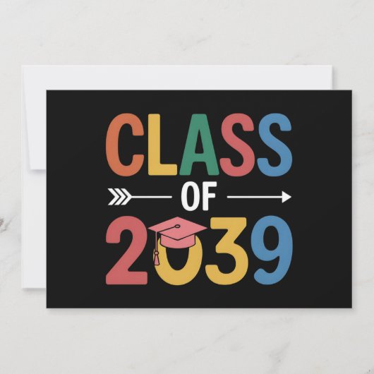 Groovy Klasse van 2039 Afstuderen Senior 2039 Kaart (Voorkant)