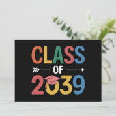 Groovy Klasse van 2039 Afstuderen Senior 2039 Kaart (Staand voorkant)