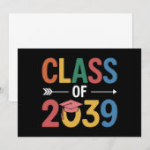 Groovy Klasse van 2039 Afstuderen Senior 2039 Kaart (Voorkant / Achterkant)
