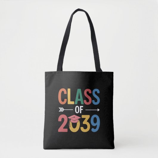 Groovy Klasse van 2039 Afstuderen Senior 2039 Tote Bag (Voorkant)