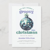 Groovy kleine kerstdisco sage kerstfeest kaart (Voorkant)